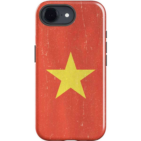 Vietnam Flag Distressed iPhone 16e Impact Case