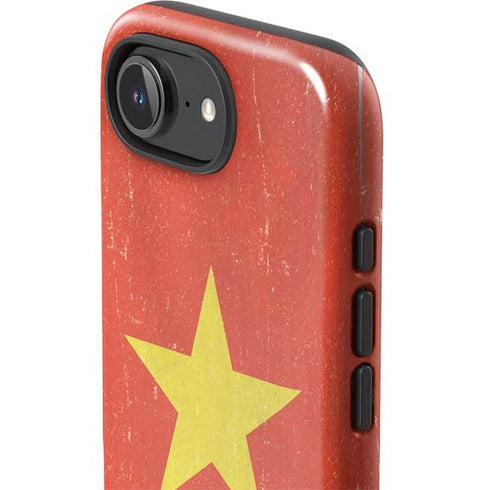 Vietnam Flag Distressed iPhone 16e Impact Case