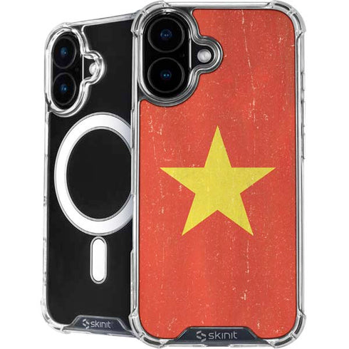 Vietnam Flag Distressed iPhone 17 MagSafe Case
