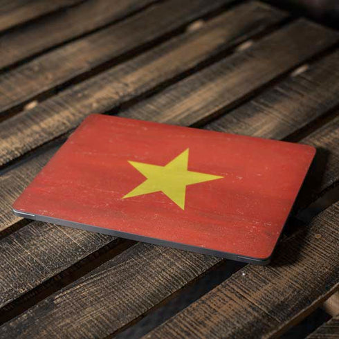 Vietnam Flag Distressed Apple MacBook Air Skin