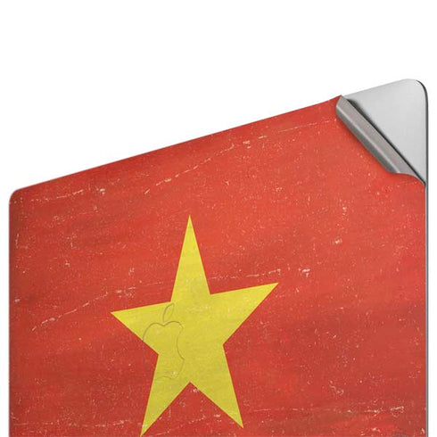Vietnam Flag Distressed Apple MacBook Pro 16-inch Skin