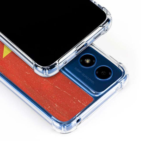 Vietnam Flag Distressed Moto G 5G (2024) Clear Case