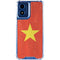 Vietnam Flag Distressed Moto G Play 4G (2024) Clear Case