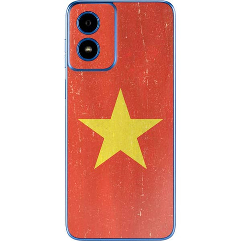 Vietnam Flag Distressed Moto G Play 4G (2024) Skin