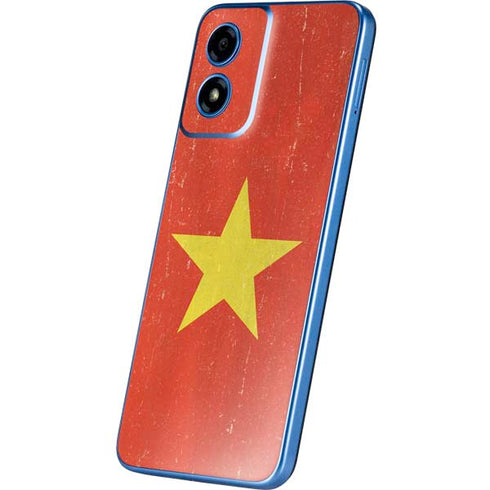 Vietnam Flag Distressed Moto G Play 4G (2024) Skin