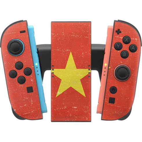 Vietnam Flag Distressed Nintendo Switch 2 (2025) Joy-Con Controller Skin