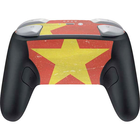 Vietnam Flag Distressed Nintendo Switch 2 (2025) Pro Controller Skin