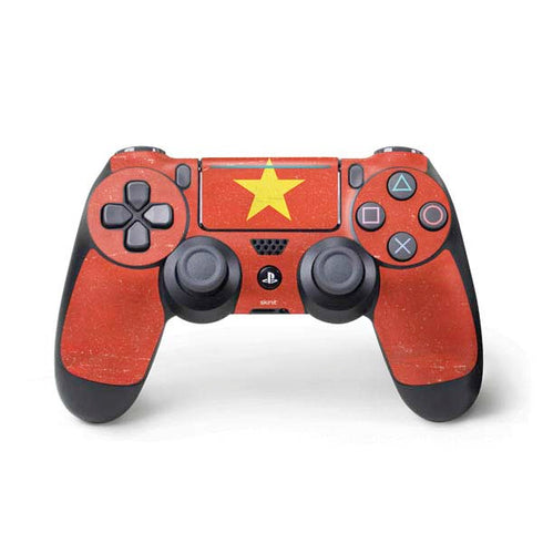 Vietnam Flag Distressed PlayStation PS4 Skins
