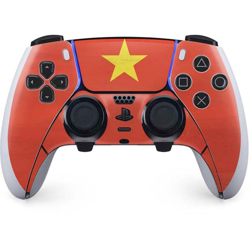 Vietnam Flag Distressed PlayStation PS5 Skins