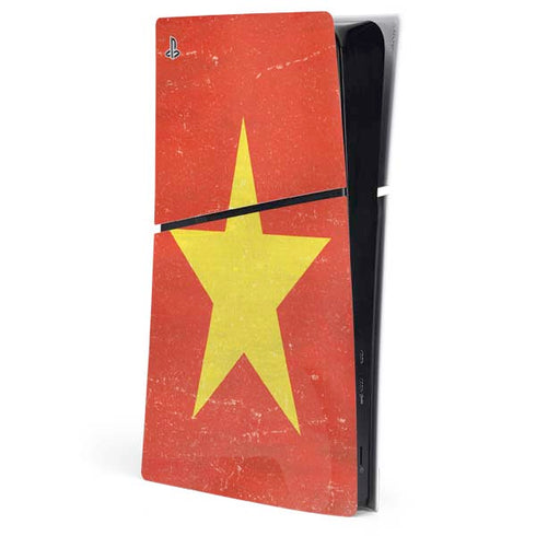 Vietnam Flag Distressed PlayStation PS5 Skins