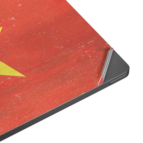 Vietnam Flag Distressed Surface Laptop 7 13.8in Skin