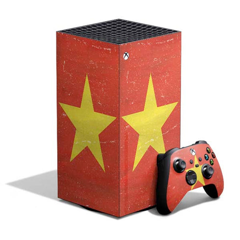 Vietnam Flag Distressed XBox Series X Digital Edition Bundle Skin