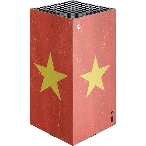 Vietnam Flag Distressed XBox Series X Digital Edition Console Skin
