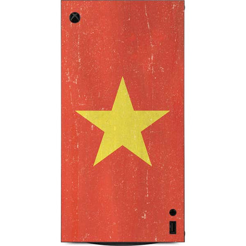 Vietnam Flag Distressed XBox Series X Digital Edition Console Skin