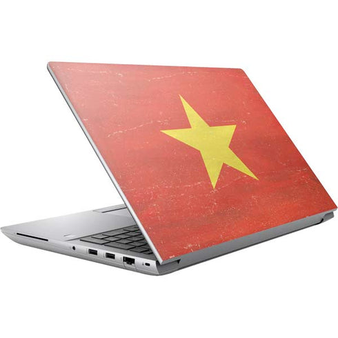 Vietnam Flag Distressed HP ZBook Fury 16 G10 Skin