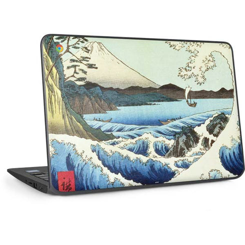 View from Satta Suruga Province by Hiroshige HP Chromebook Skin