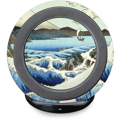 View from Satta Suruga Province by Hiroshige Fast Charge Wireless Charging Stand Skin