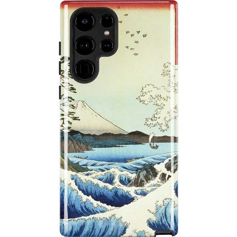 View from Satta Suruga Province by Hiroshige Galaxy Cases