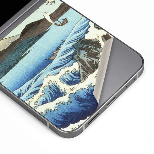 View from Satta Suruga Province by Hiroshige Galaxy Z Flip6 Skin