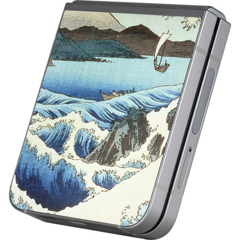 View from Satta Suruga Province by Hiroshige Galaxy Z Flip6 Skin