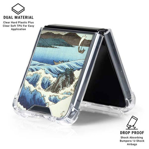 View from Satta Suruga Province by Hiroshige Galaxy Z Flip6 Clear Case