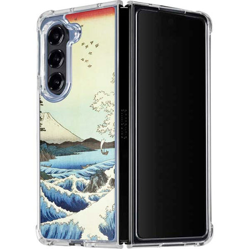 View from Satta Suruga Province by Hiroshige Galaxy Z Fold5 5G Clear Case