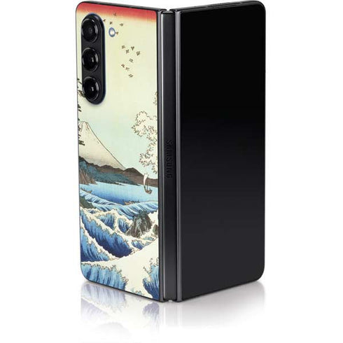 View from Satta Suruga Province by Hiroshige Galaxy Z Fold5 5G Skin