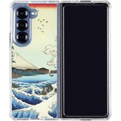 View from Satta Suruga Province by Hiroshige Galaxy Z Fold6 Clear Case