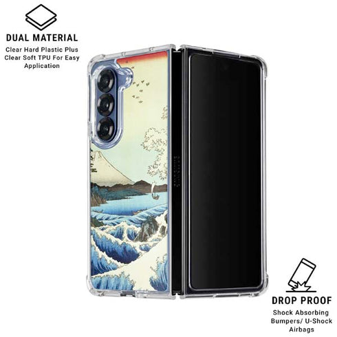 View from Satta Suruga Province by Hiroshige Galaxy Z Fold6 Clear Case