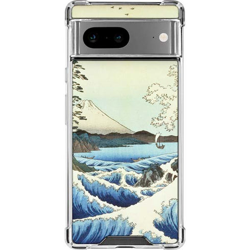 View from Satta Suruga Province by Hiroshige Google Pixel 8a Clear Case