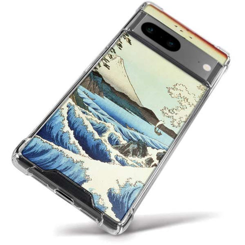 View from Satta Suruga Province by Hiroshige Google Pixel 8a Clear Case