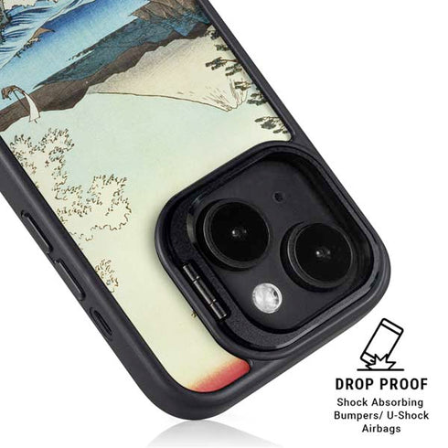 View from Satta Suruga Province by Hiroshige iPhone 14 Plus Kickstand Case
