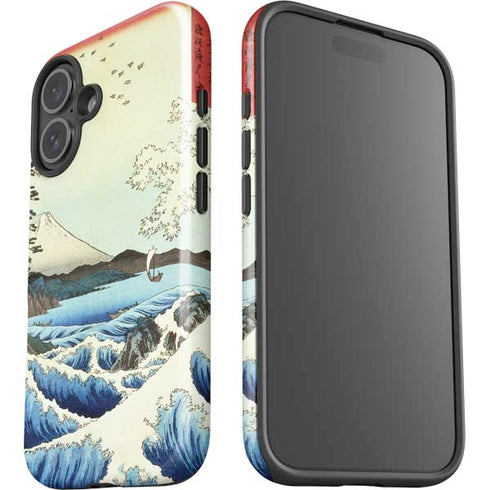 View from Satta Suruga Province by Hiroshige iPhone 16 Plus Impact Case