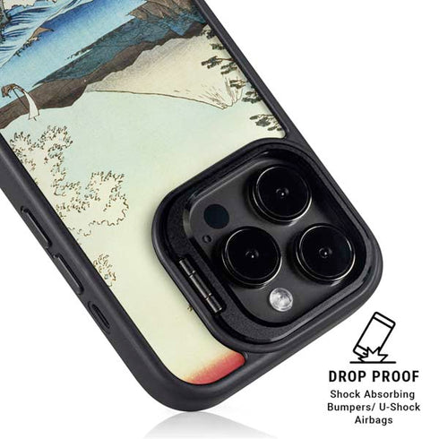 View from Satta Suruga Province by Hiroshige iPhone 16 Pro Kickstand Case