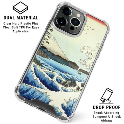 View from Satta Suruga Province by Hiroshige iPhone 16 Pro Max Clear Case