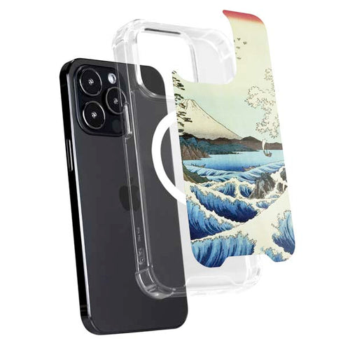 View from Satta Suruga Province by Hiroshige iPhone 16 Pro Max MagSafe Case