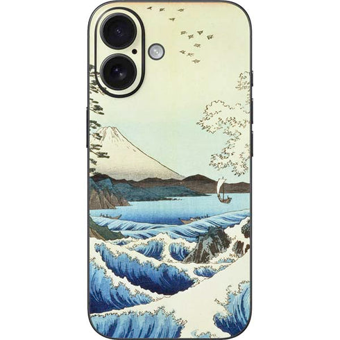 View from Satta Suruga Province by Hiroshige iPhone 16 Skin