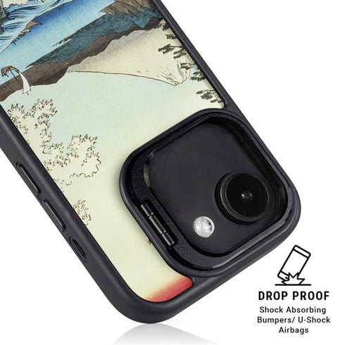 View from Satta Suruga Province by Hiroshige iPhone 16e Kickstand Case