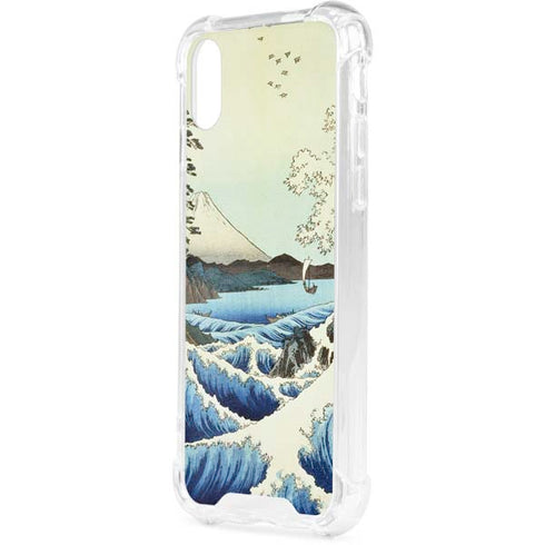 View from Satta Suruga Province by Hiroshige iPhone XS Clear Case