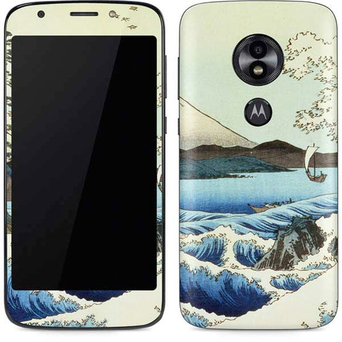View from Satta Suruga Province by Hiroshige Moto E5 Play Skin