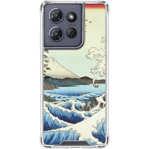 View from Satta Suruga Province by Hiroshige Moto G 5G (2025) Clear Case