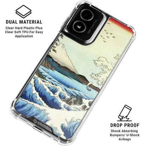 View from Satta Suruga Province by Hiroshige Moto G Power 5G (2024) Clear Case