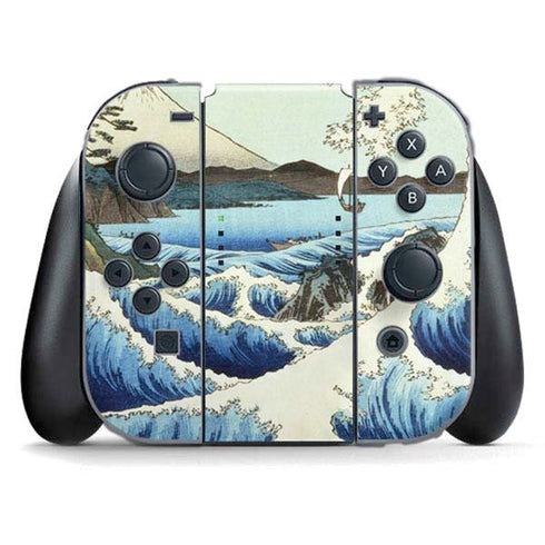 View from Satta Suruga Province by Hiroshige Nintendo Switch (2017-2021) Joy-Con Controller Skin