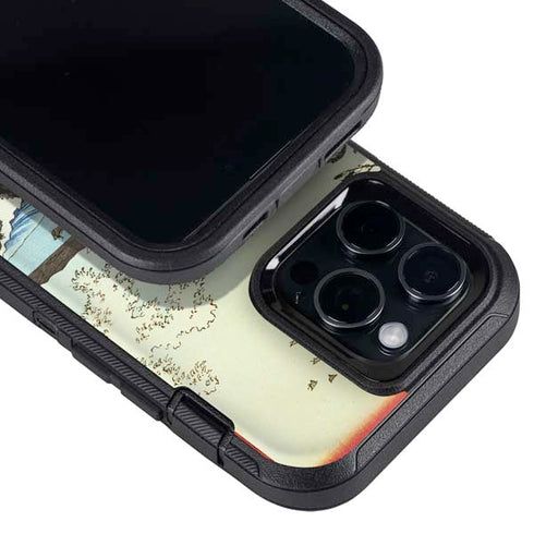 View from Satta Suruga Province by Hiroshige Otterbox Defender iPhone Skin