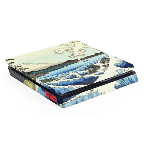 View from Satta Suruga Province by Hiroshige PlayStation PS4 Skins
