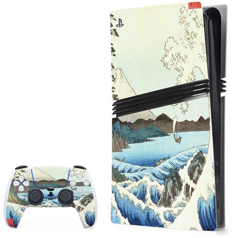 View from Satta Suruga Province by Hiroshige PS5 Pro Bundle Skin