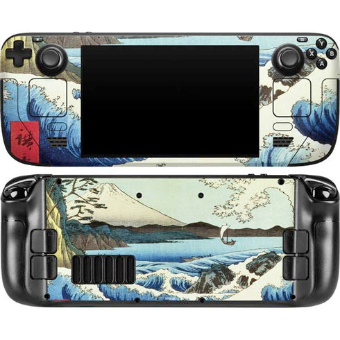 View from Satta Suruga Province by Hiroshige Steam Deck Handheld Gaming Computer OLED Skin