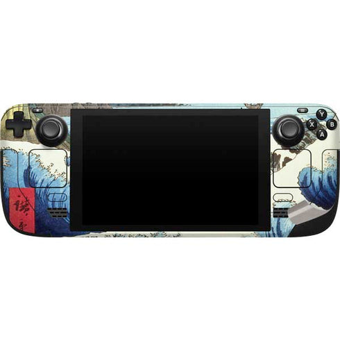 Hiroshige View from Satta Suruga Province Steam Deck Handheld Gaming Computer Skin