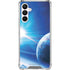 View of a Planet as it Looms in Close Orbit and with Rings Galaxy A16 5G Clear Case