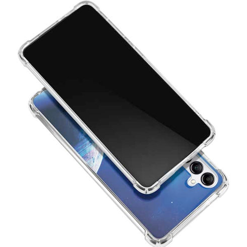 View of a Planet as it Looms in Close Orbit and with Rings Galaxy A16 5G Clear Case